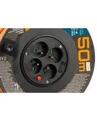 Kábel Strend Pro DG-FB04 predlžovací, L-50 m, na bubne, prierez 1,5 mm2