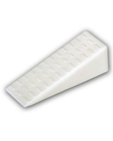 Záražka dverí klinový biely