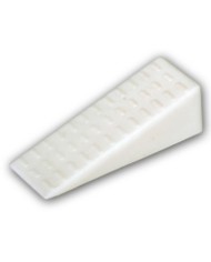 Záražka dverí klinový biely