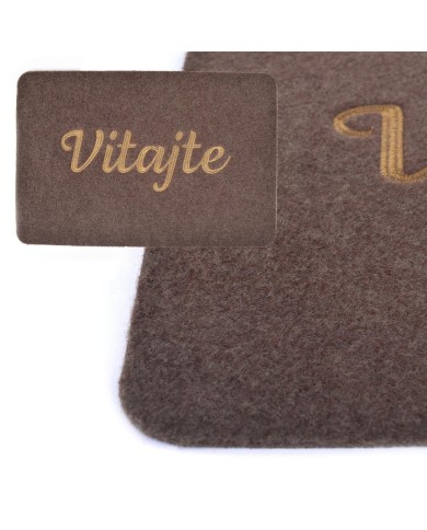 Rohož 40x60 cm guma+textil VITAJTE hnedá bezokrajová