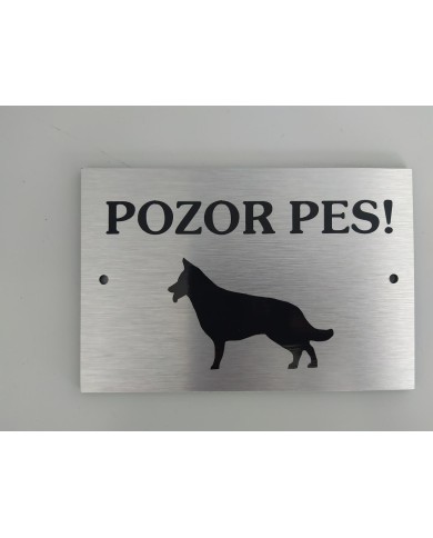 Označenie/ tabuľka Pozor pes! mix