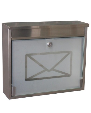 Schránka poštová OSKAR nerez+sklo Skveler
