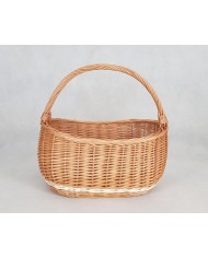 Košík prútený 1 40x24xH15 cm HH35 cm oválny