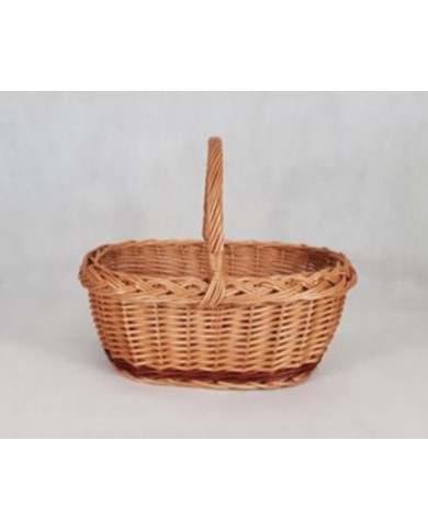 Košík prútený 8 42x28xH16 cm HH33 cm mix