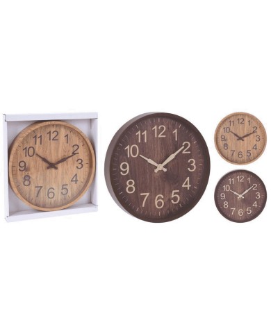 Hodiny nástenné 30,5 cm dizajn drevo mix KLC
