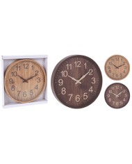 Hodiny nástenné 30,5 cm dizajn drevo mix KLC