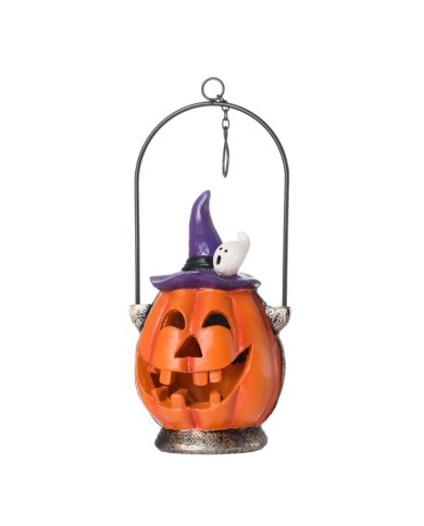 Dekorácia lampáš tekvica solar 12x10,3x25,7cm