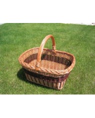 Košík prútený obdĺžnik40x32x23 cm