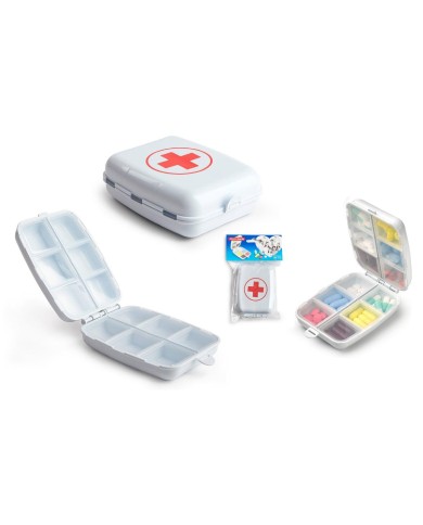 Dávkovač/organizér na lieky dvojdielny 10x14x2