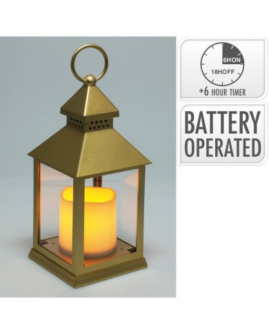 Lampáš svietnik s LED sviečkou 23 cm s časovačom