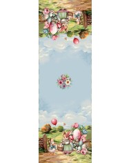 Obrus gobelínový, Veľkonočná zábava/hravá jar, 45x140cm