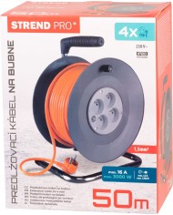Kábel Strend Pro DG-FB04 predlžovací, L-50 m, na bubne, prierez 1,5 mm2