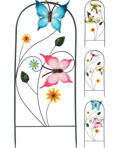 Dekorácia zapichovacia 26x60 cm kov mix