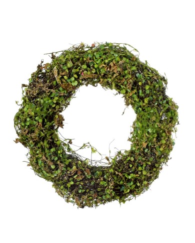 Veniec jarný 30 cm mach/ratan zelený