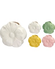 Váza 22 cm dizajn kvet porcelán mix