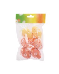 Ozdoba závesná vajíčko plast 6 cm sada 6 ks mix /248540