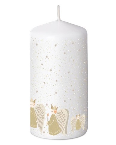 Sviečka valec 60x110mm, Golden Angels