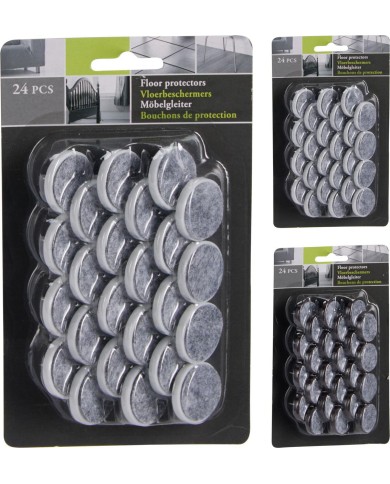 Podložka plst. filc s hrotom o28 mm 24 ks mix