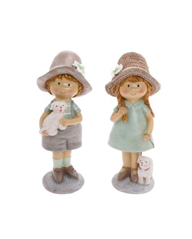 Postavička dievča/chlapec 22 cm polyrezín mix