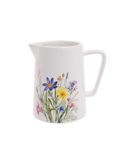 Dekorácia krčah 13,4x9,5x12,8 cm kvety porcelán