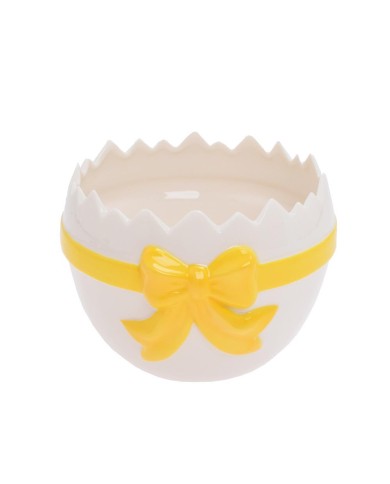 Obal na kvetináč škrupina 16,7x16,2x12 cm porcelán biely