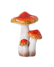 Dekorácia huby 8,5x6x12,5cm keramika