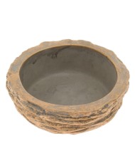 Obal kruh cement 20,5 cm sivá+zlatá