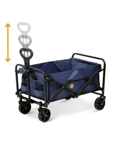 Vozík plážový s rukoväťou 73x48x46,5, námornícka modrá