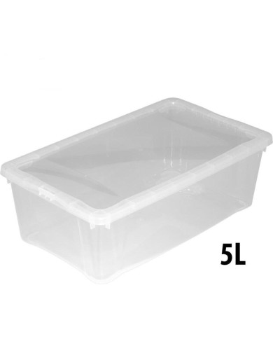 Box úložný transparentný s vekom 33x20x11cm