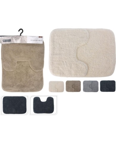 Rohož koberček do kúpeľne set mix