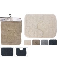 Rohož koberček do kúpeľne set mix