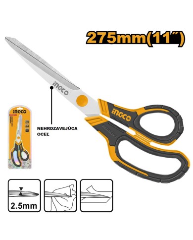 Nožnice pre domácnosť univerzálne 275mm INGCO KLC