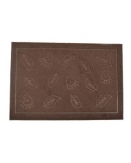 Rohož 40x60 cm guma+textil hnedá STEPS bezokrajová