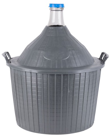 Demižón Strend Pro Cada Inco, 54 lit. sklenený, demižón na víno a pálenku, plastový kryt