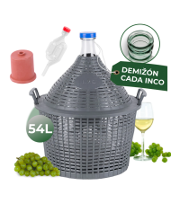 Demižón Strend Pro Cada Inco, 54 lit. sklenený, demižón na víno a pálenku, plastový kryt