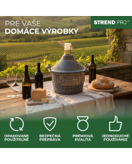 Demižón Strend Pro Cada Inco, 54 lit. sklenený, demižón na víno a pálenku, plastový kryt