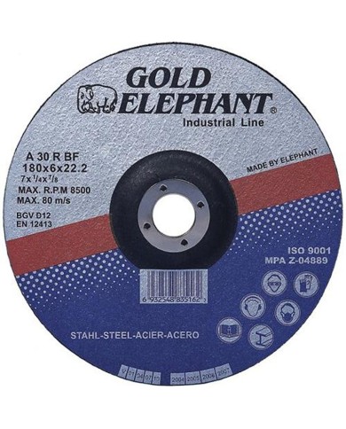Kotúč Gold Elephant Blue 41A 115x1,6x22,2 mm, rezný na kov A30TBF