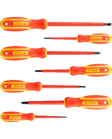 Sada skrutkovačov Strend Pro YF20719, VDE 7 dielna, ploché + Phillips, elektrikárske, 1000V