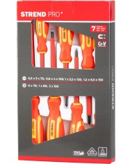Sada skrutkovačov Strend Pro YF20719, VDE 7 dielna, ploché + Phillips, elektrikárske, 1000V