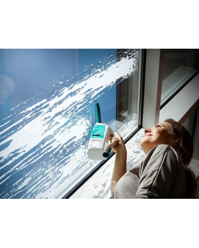 Čistič okien LEIFHEIT 51003 Window cleaner, s tyčou 43 cm, mop a vysávač na okná, akumulátorový