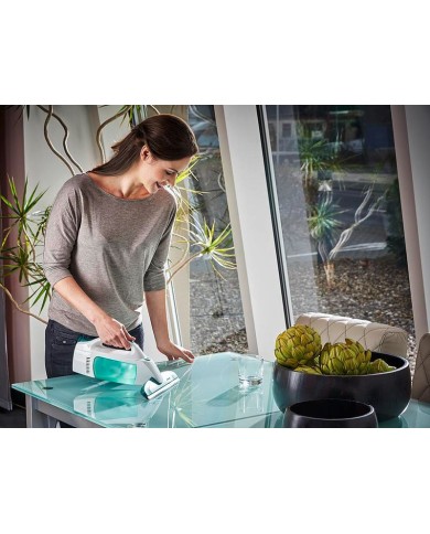 Čistič okien LEIFHEIT 51003 Window cleaner, s tyčou 43 cm, mop a vysávač na okná, akumulátorový