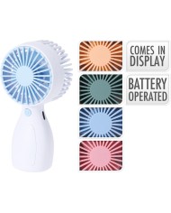 Ventilátor ručný nabíjateľný 13 cm detský mix