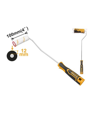 Valček maliarsky 100x12mm s dlhou rúčkou INGCO, na drsný povrch KLC