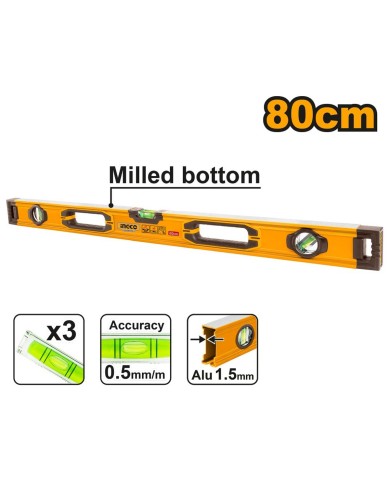 Vodováha 800 mm ALU 3 libely INGCO INDUSTRIAL