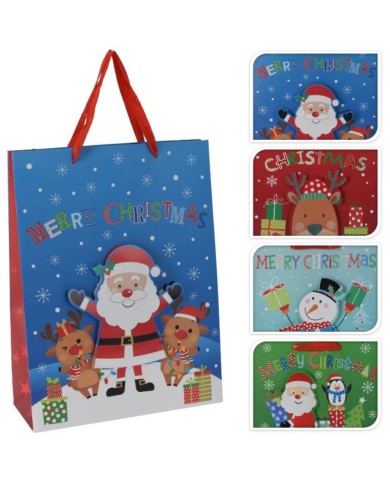 Taška darčeková vianočná stredná mix
