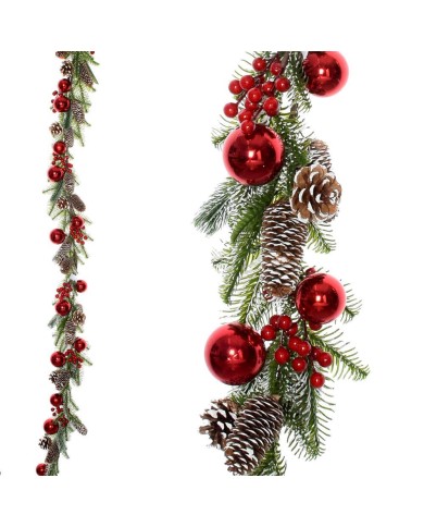 Girlanda vianočná šišky+gule