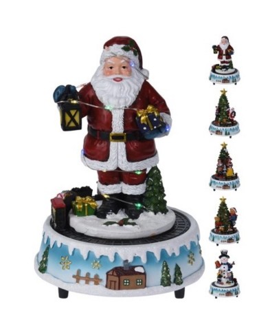 Dekorácia vianočná Santa / Stromček LED 22 cm mix