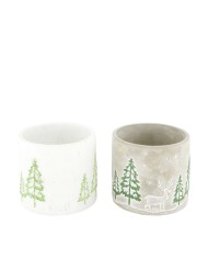 Obal na kvetináč 12,8x12,8x11,3cm cement mix