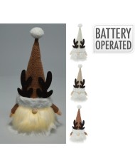 Postavička trpaslík LED 25 cm mix