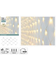 Svetlo vianočné sieť 320 LED teplé biele vonkajšie/vnútorné